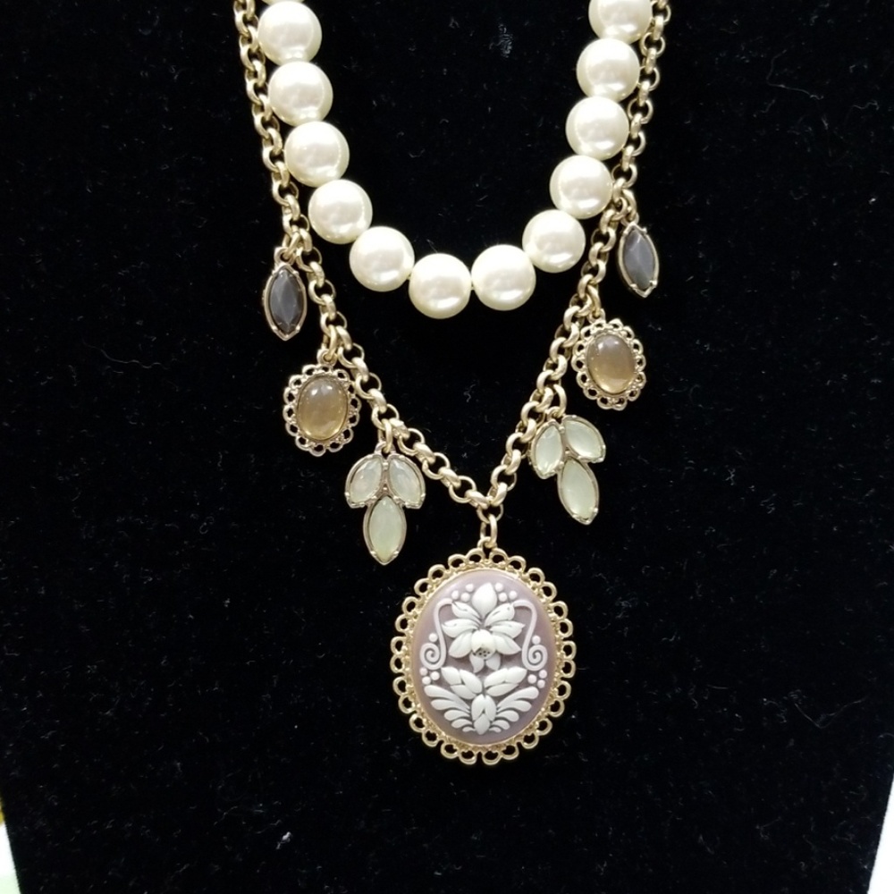 Lia Sophia Southern Belle Double Strand Necklace